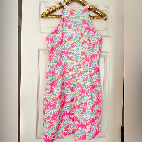 Lilly Pulitzer Pearl Shift Dress in Pop Up Lobstah Roll - Picture 7 of 10